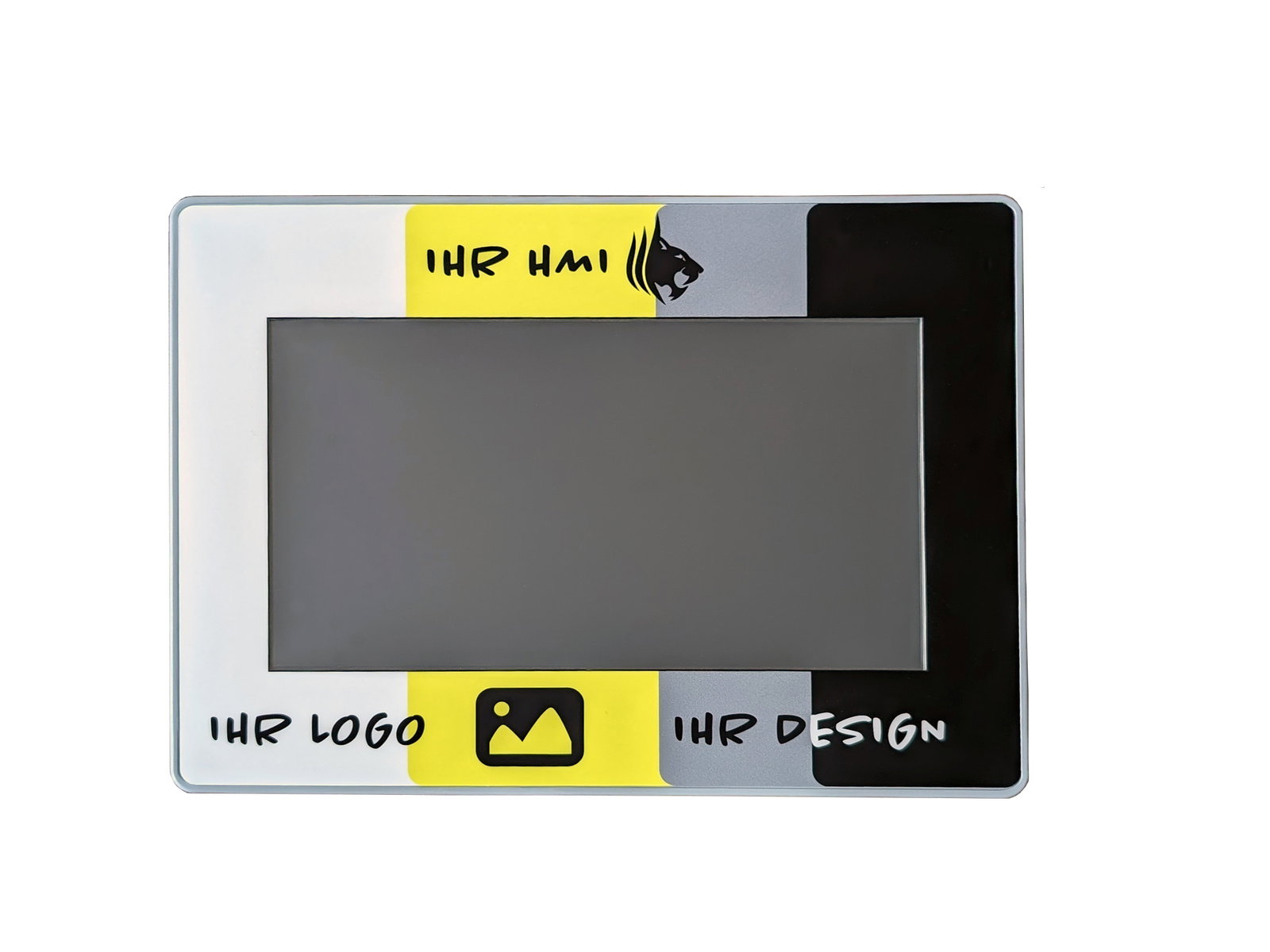 Muster-HMI mit speziell bedruckter Front als Leihgerät: Kinco GT070HE 7.MU.Ausschnitt Widescreen HMI-Touchpanel