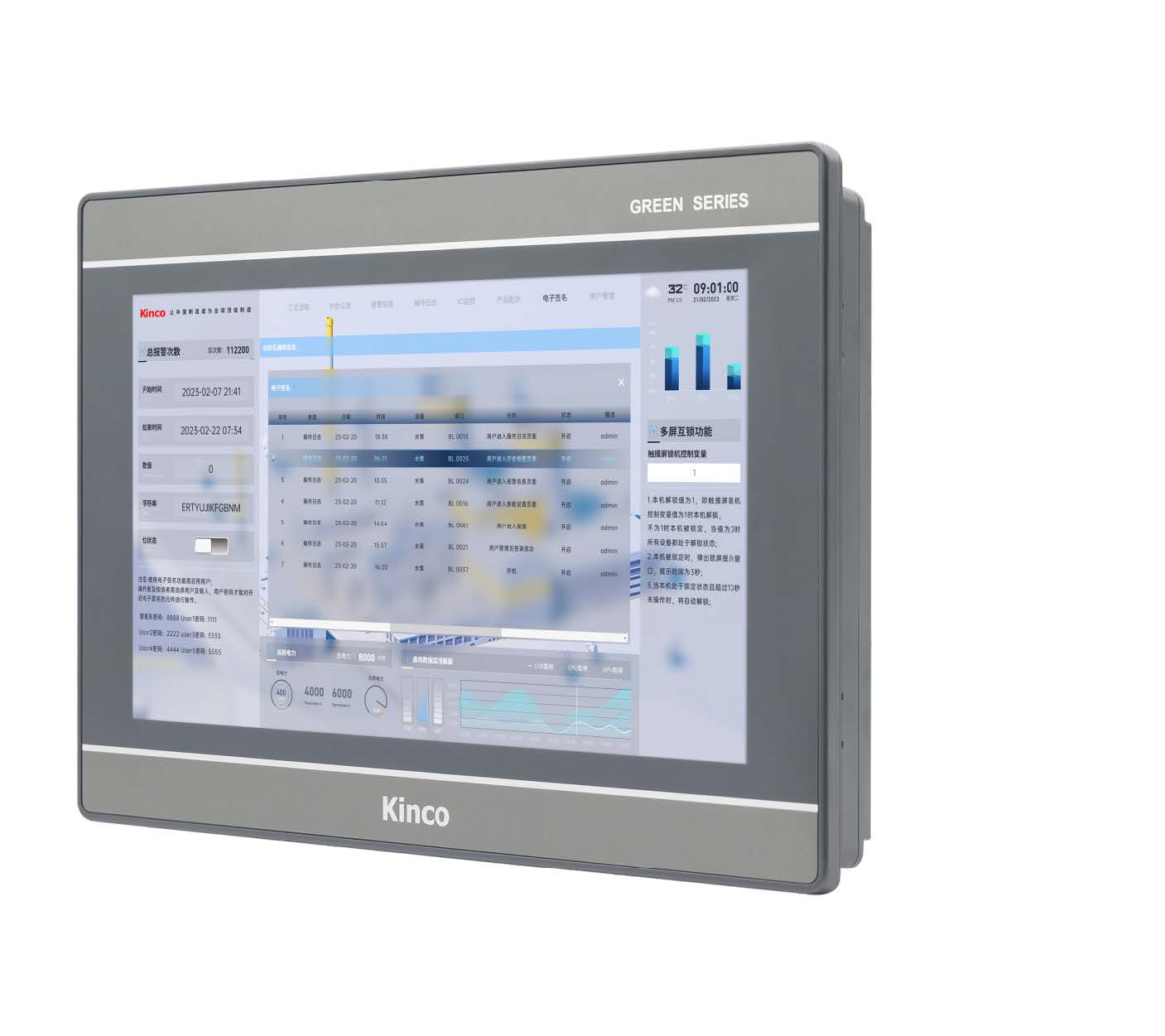 Kinco G2100E 10" Widescreen HMI-Touchpanel mit IPS Display (neue Serie G2)