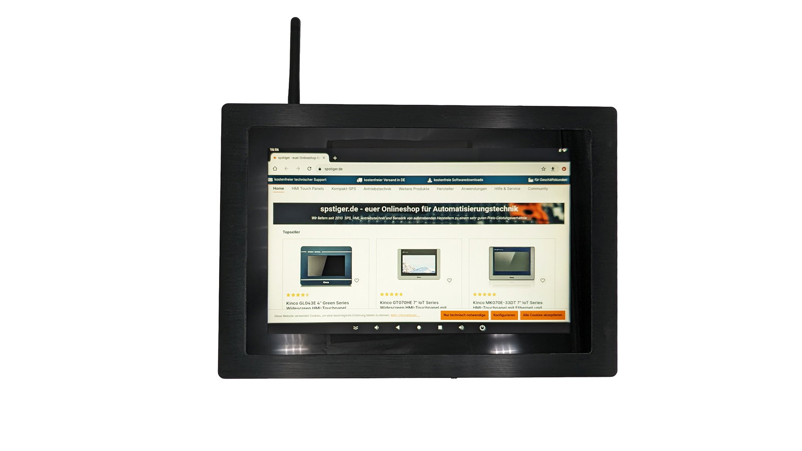 spstiger Universal Industrial Web Panel 10" LAN/WLAN (HTML5)