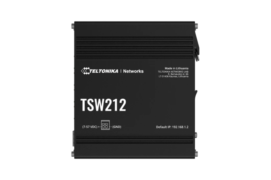 Teltonika TSW212-L2 Managed Ethernet-Profinet-Switch (8 Ports 10/100/1000 MBit + 2 SFP Ports)